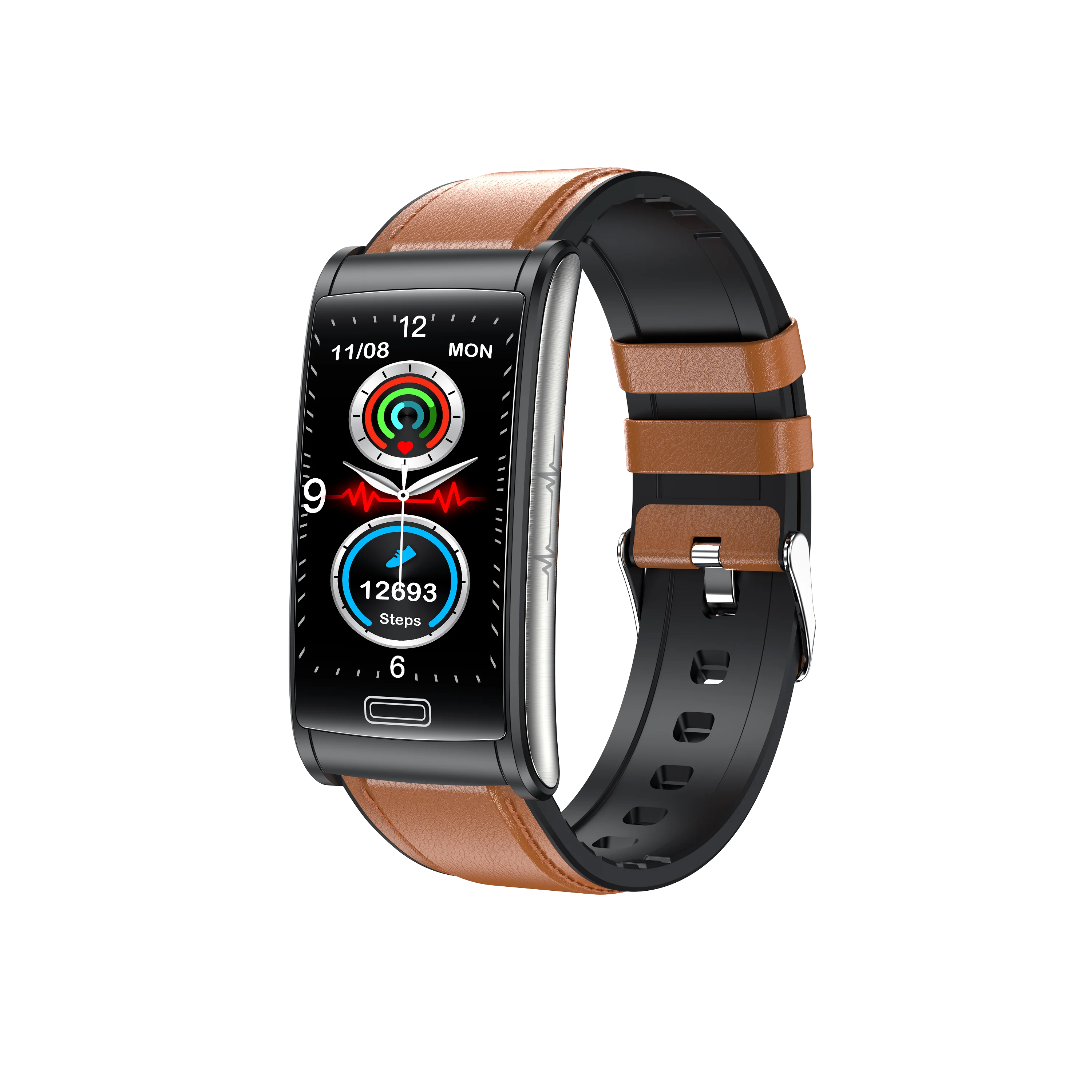 Non Invasive Blood Pressure Blood Sugar Ecg Monitoring Wrist Meter Bracelet Smart Watch Glucose Monitor Smartwatch