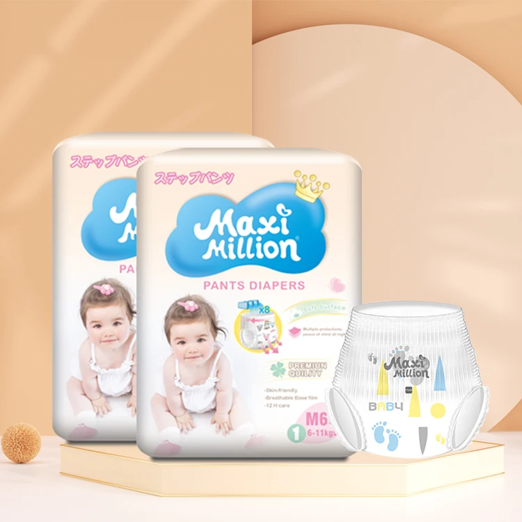 Free Samlpe Good Quality Comfortable a Grade Baby Diapers Non Woven Dry Factory Wholesale