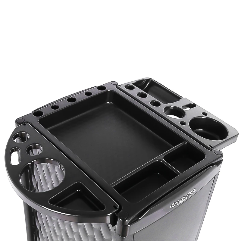 Wholesale Professional New ABS Plastic Salon Trolley Fashion Design With 4 Drawers Lock For Spa Salon Shop