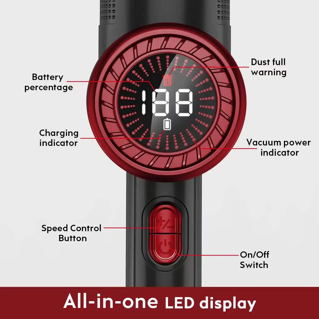 E-rising 2023 New Type Type-C USB Car Cordless Handheld Vacuum Cleaner EV-H065