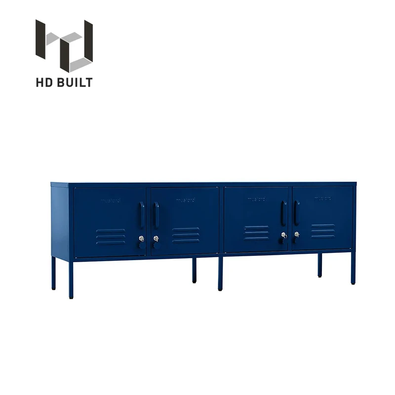 Most popular modern design home furniture steel metal living room storage cabinet metal tv cabinet with high legs