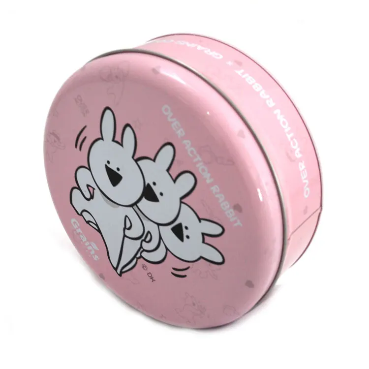 Round Tin Cans For Cake Food Grade Tinplate Packaging Biscuits Tin Cans For Cake Decorative Tin Box Large