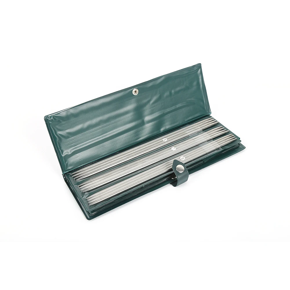 Double End Needlework Aluminum Crochet Hooks Plastic Handle Knitting Needles