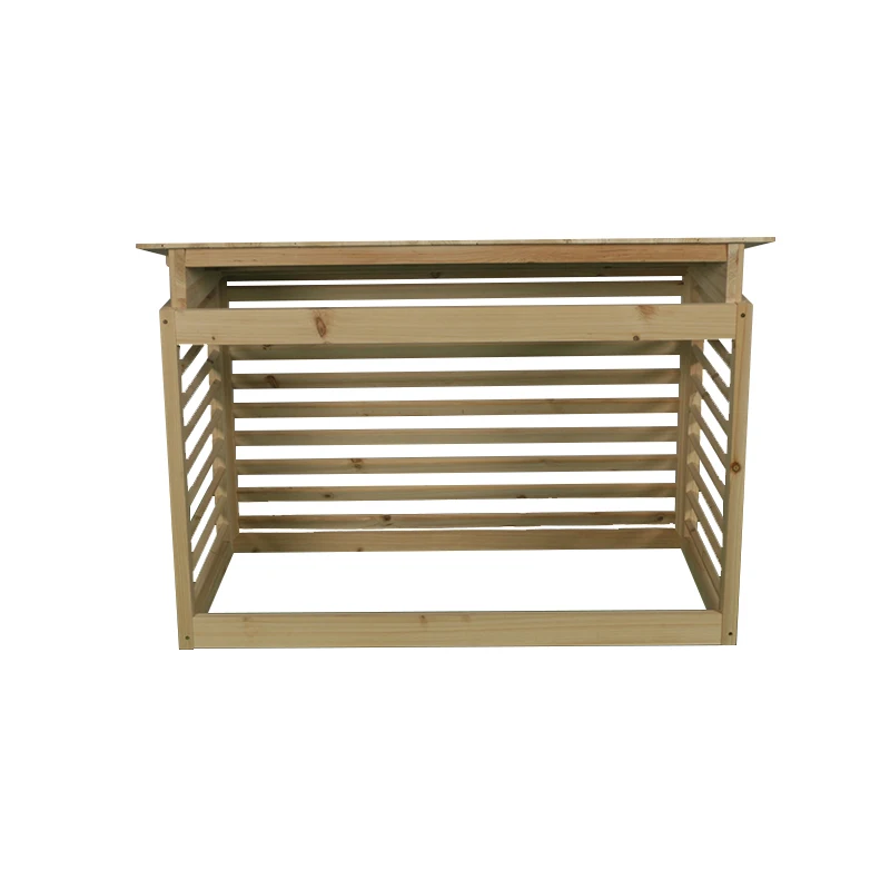 High Quality Garden Furniture Easily Assembled China Fir Wooden Air Conditioner Cover Fence