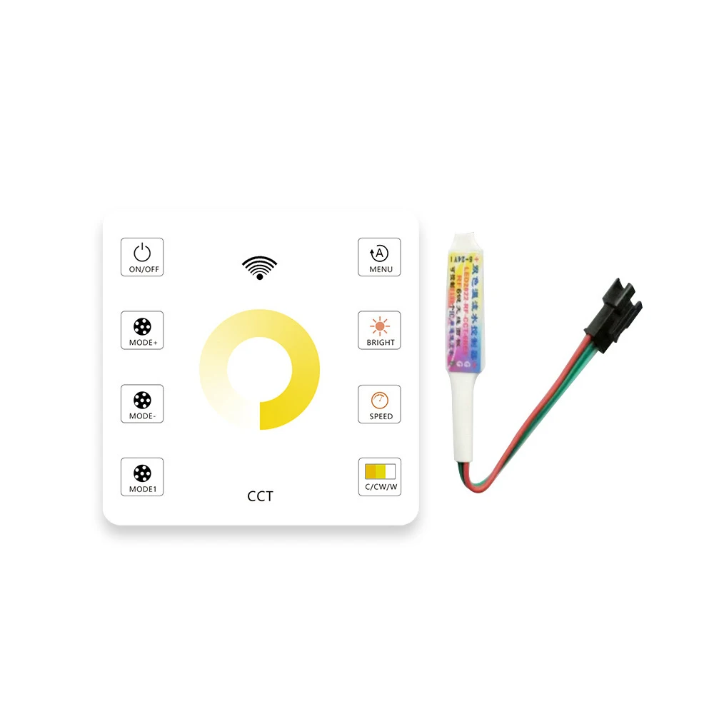 86 CCT Touch Remote Control Wireless Dual Double Color LED CCT CW WW Rrnning Water Pixel Light Controller Waterfall Controller