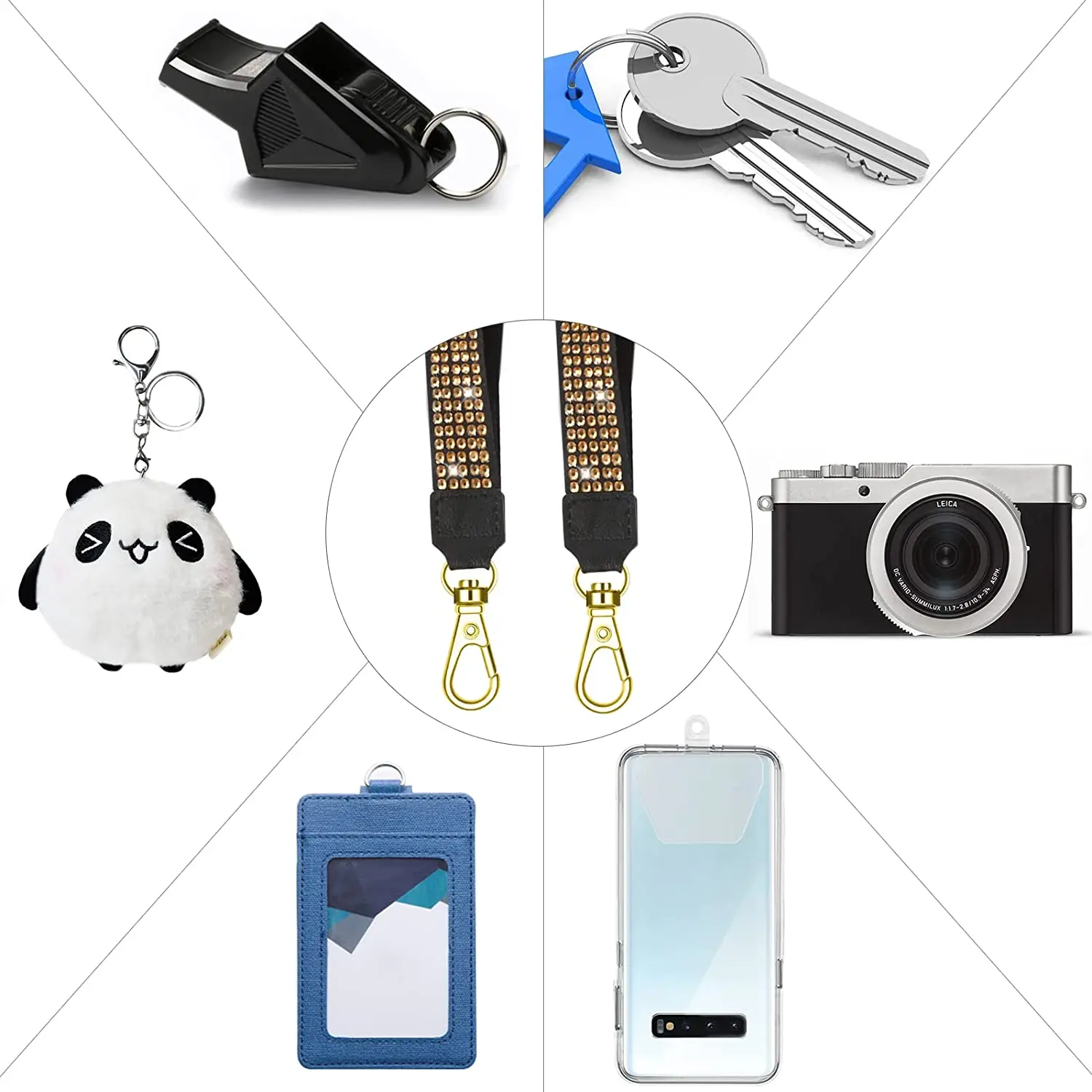 Camera Phone Strap Diagonal Span Strap Womens Shoulder Strap Lanyard Removable Adjustable Silicone Bag Cartoon Lanyard