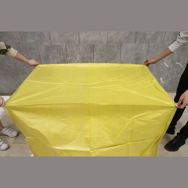 transparent white pp woven synthetic chemical fiber bag with large size