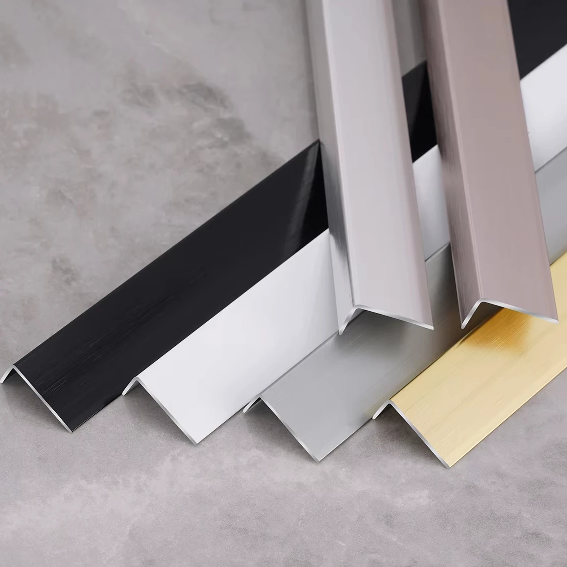 Алюминиевый сплав L-образная противоскользящая лестничная окантовка для керамической плитки алюминиевая