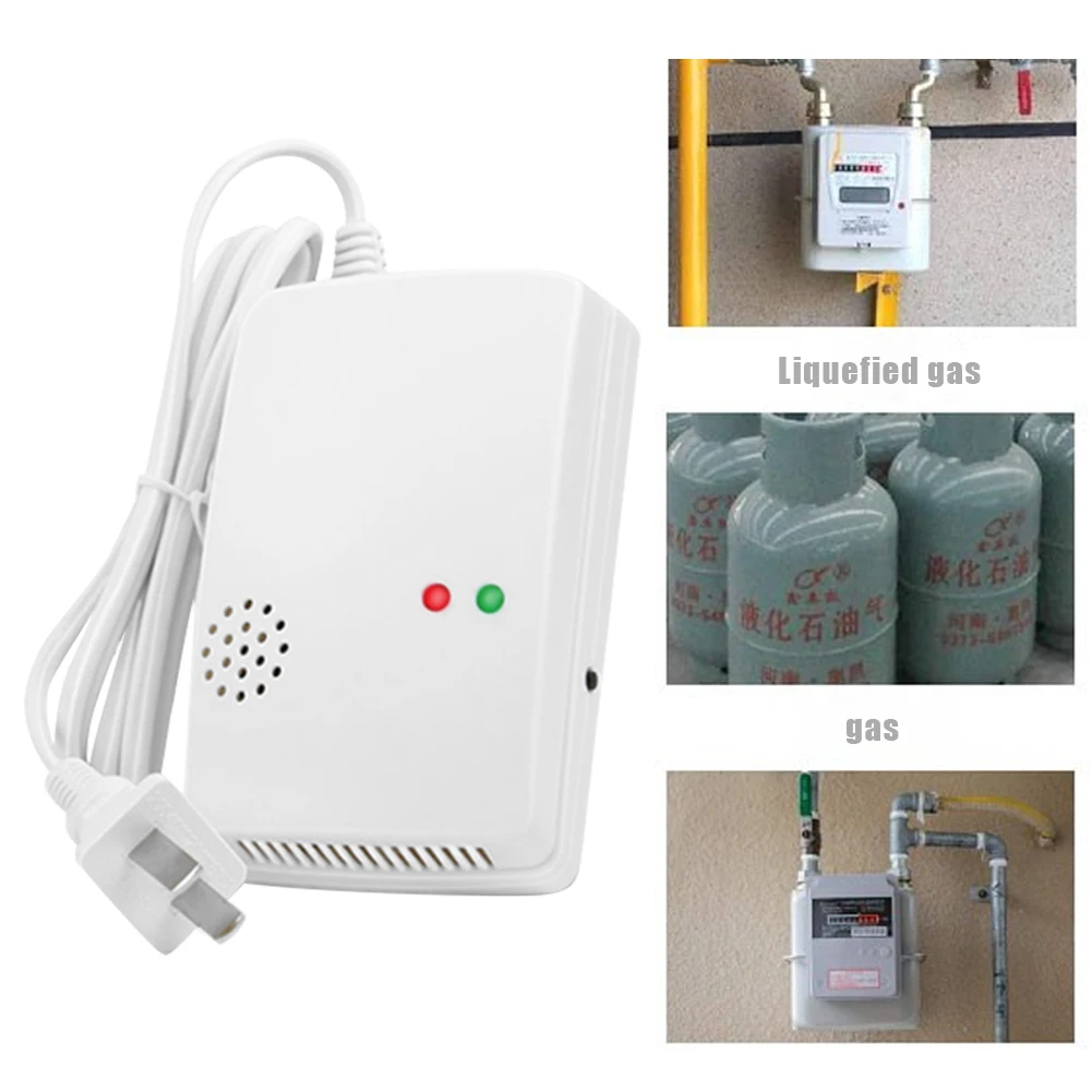 Natural Gas Leak Warning Detector Alarm Independent Gas Detector Sensor Working Temperature - 10 ~ 50 Celsius