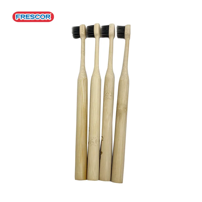 Экологичная электрическая зубная щетка из черного бамбука