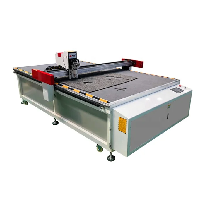 CNC Vibrating Knife Rubber Carpet Car Mat Cutting Machine by Oscillating Knife