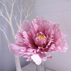 Wholesale Silk Artificial Giant Big Peony Flower For Window Dressing Decoration