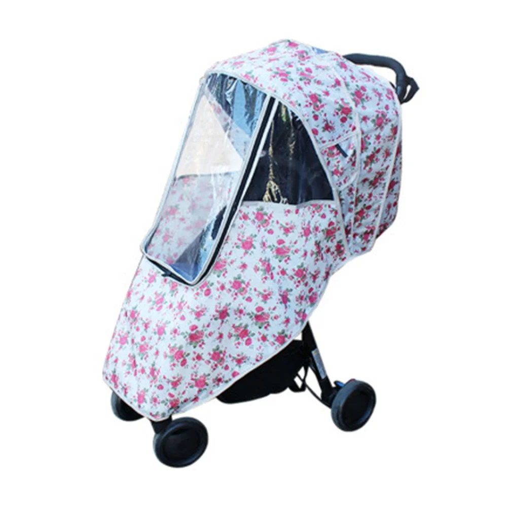 2020 High Quality Universal Breathable Linen Waterproof Rainproof Windproof Baby Stroller Rain Cover