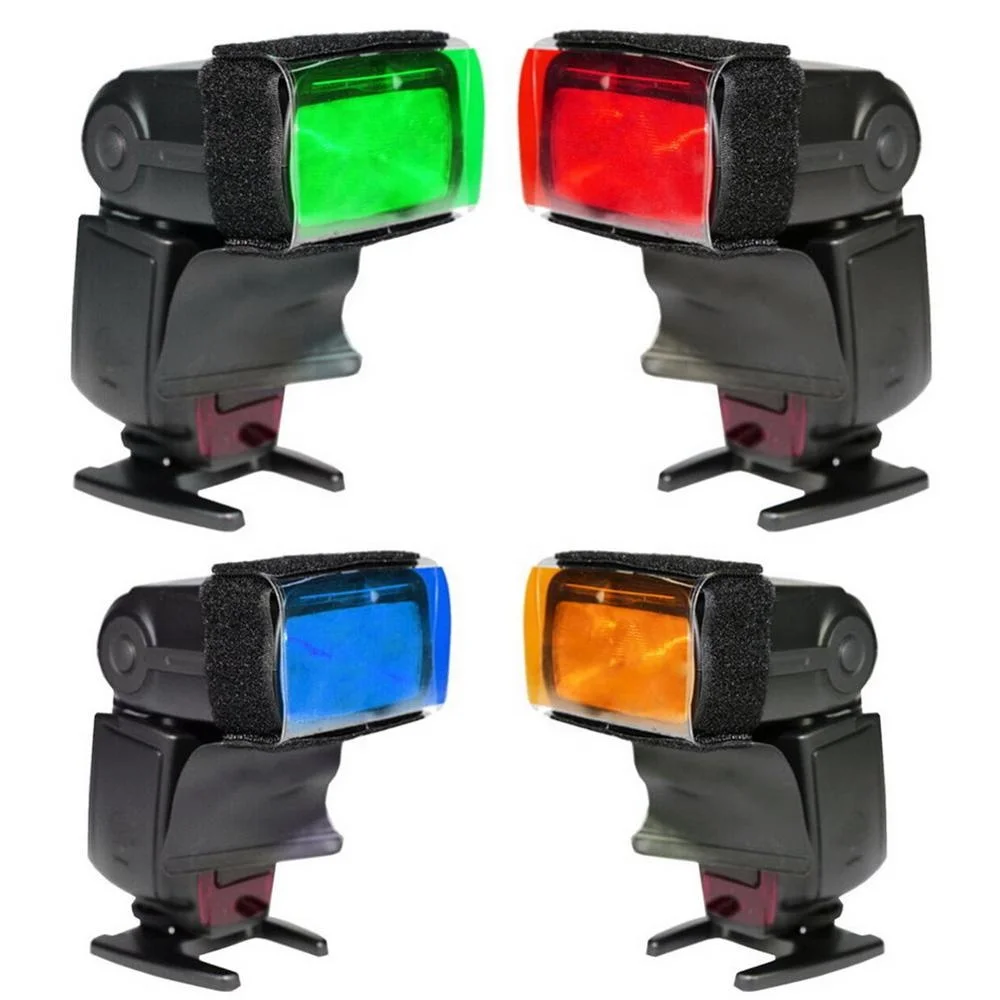 12pcs Universal Speedlite Color Filter Kit for Camera Flash Colors Lighting Flashlight For Canon Nikon Sony Pentax