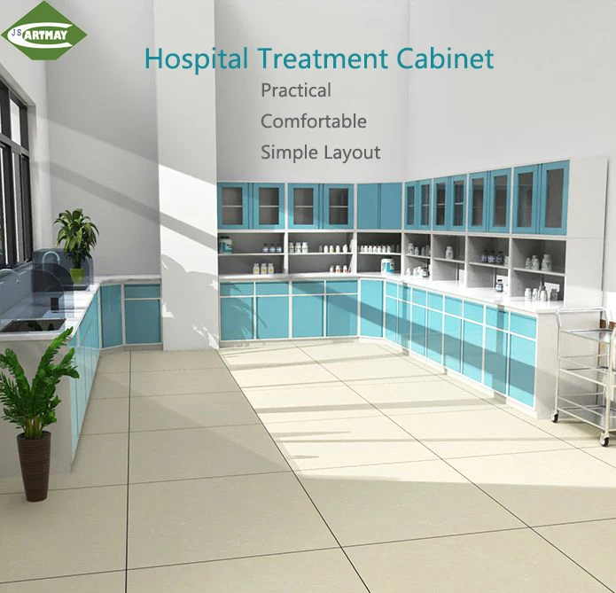 Steel And Wood Structure Hospital Bench Esd Hospital Bench Instrument Healthcare Hospital Treatment Cabinet Work Bench/