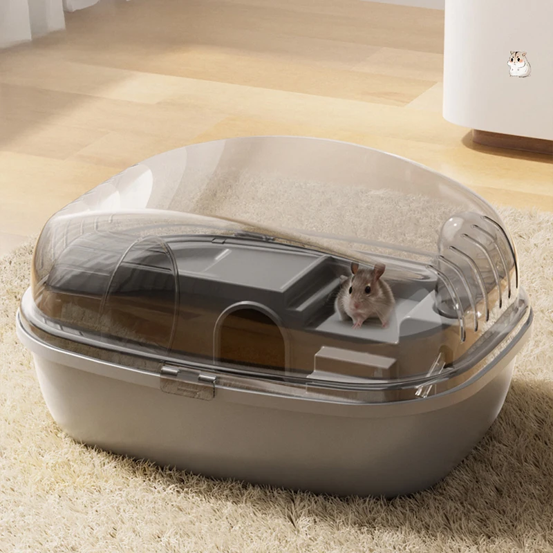 Hamster cage indoor double-storey villa large space acrylic transparent golden silk bear pet rearing box manufacturers wholesale