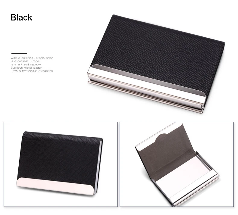 Factory price metal leather business card holder wear-resistant business card holder