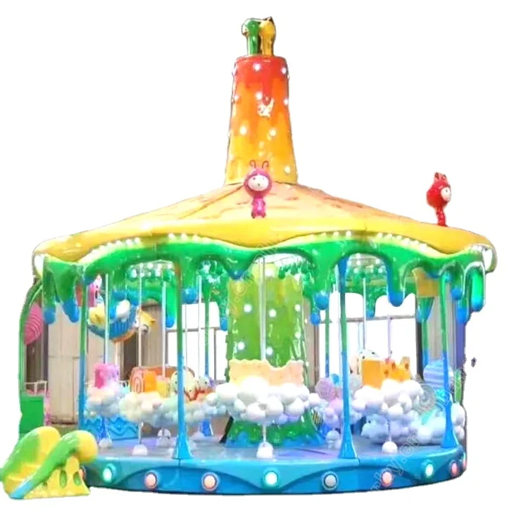 Парк аттракционов, оборудование для крытых игровых площадок, детские электрические качели с каруселем