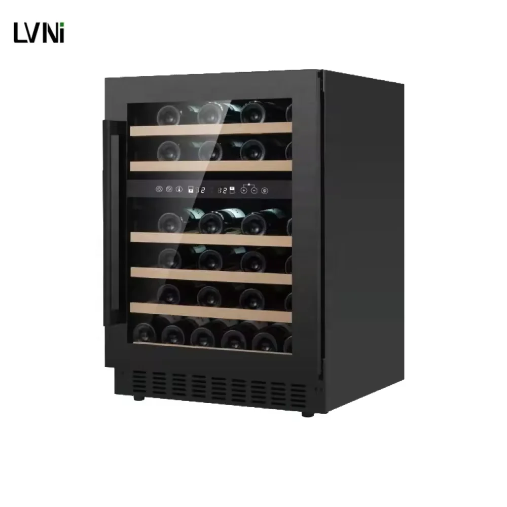 Hot Sales  46 Bottles Built In Red Wine Fridge Single Zone Under Counter Wine Refrigerator