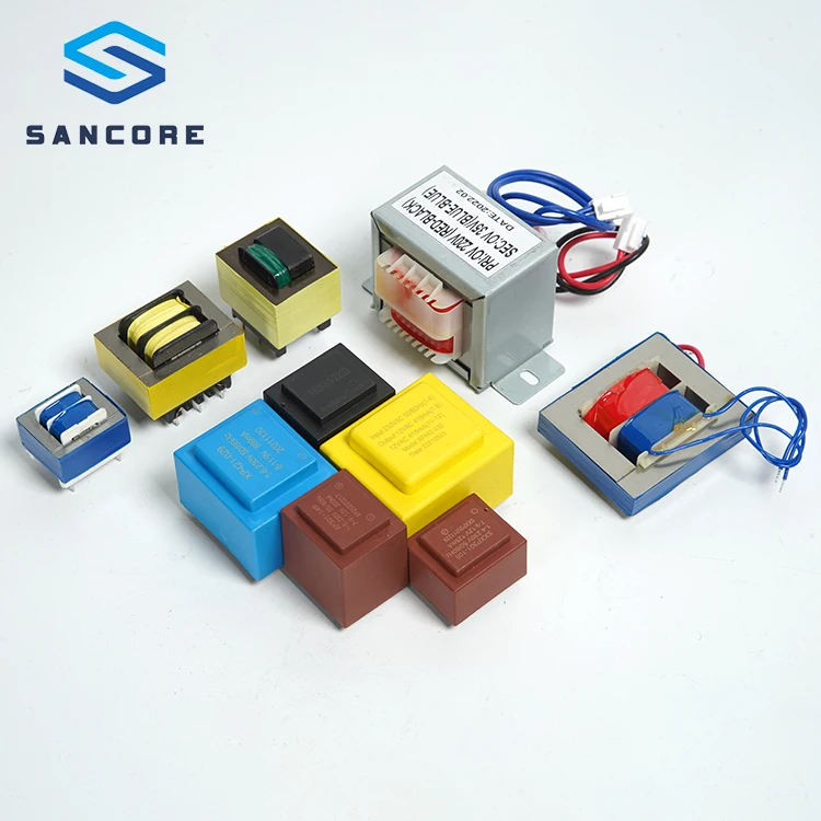 Free Sample Mnzn Power Ferrite Magnet Pc40 24v Toroidal Bobbin Small Electrical Transformer Low Frequency El In-Line Transformer