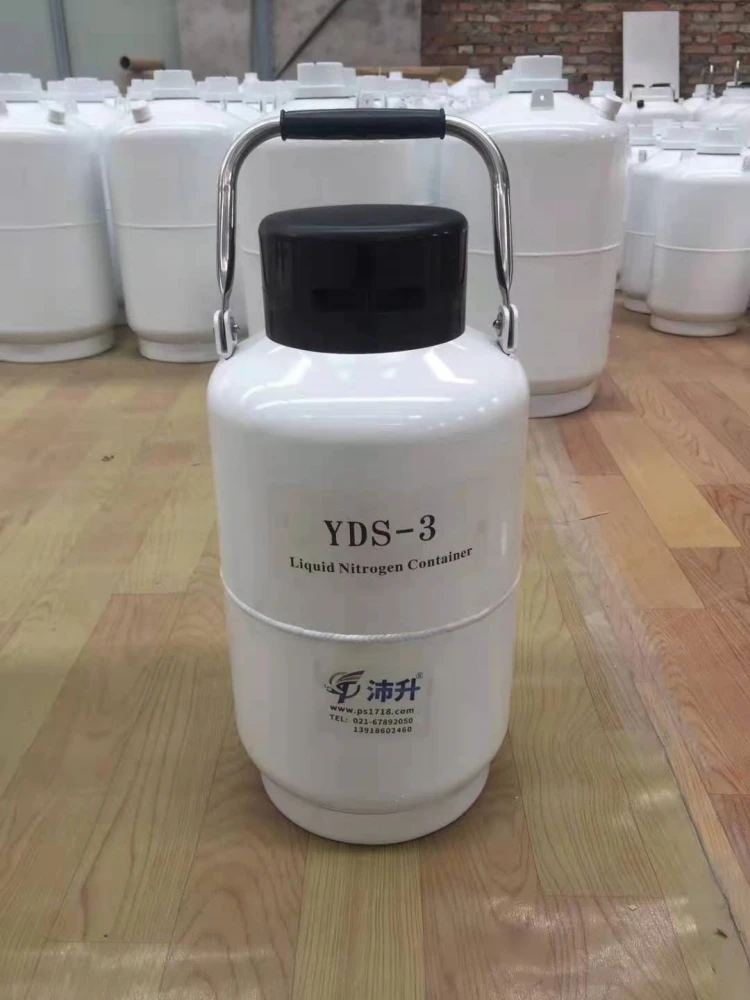 3 Liter Liquid Nitrogen Tank Bottle Cryogenic Container Liquid Nitrogen Storage Jar Cow Semen Storage Low Temperature Container