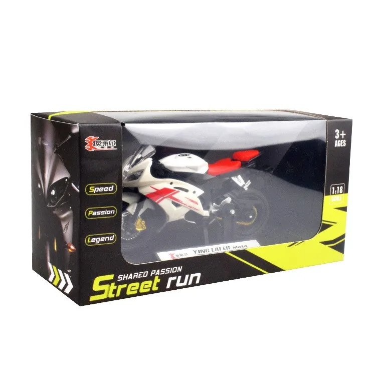 1:18 R1 R6 Scale boys hobby toy hot Simulation Miniature free wheel diecast motorcycle model toys for Kids