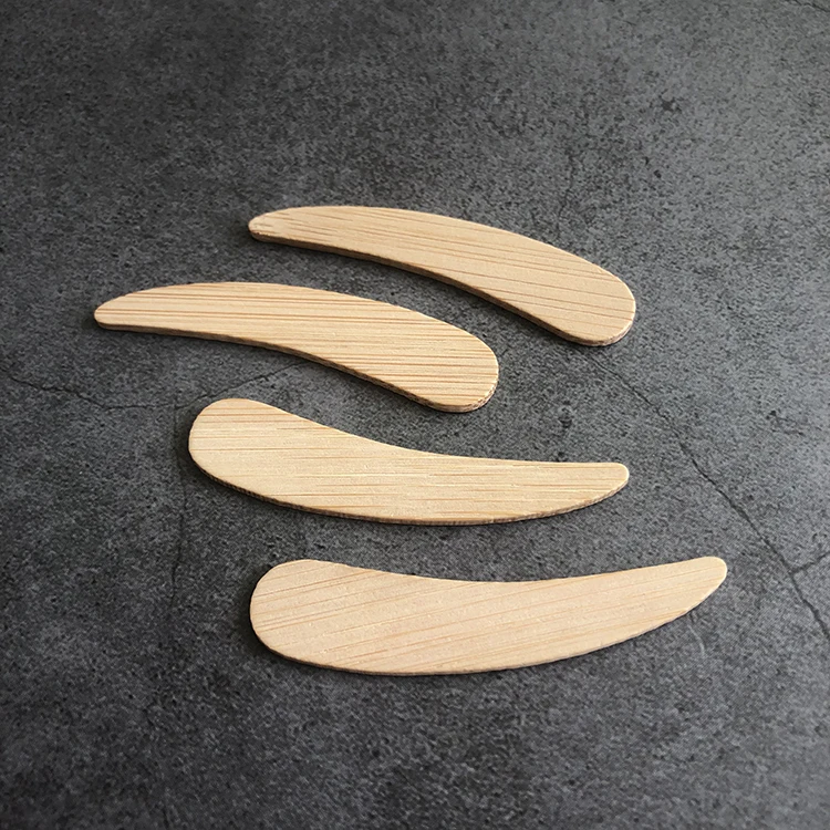 Wooden Bamboo Small Mini Facial Mask Cream Spatulas Makeup Spoon Cosmetic Spatula