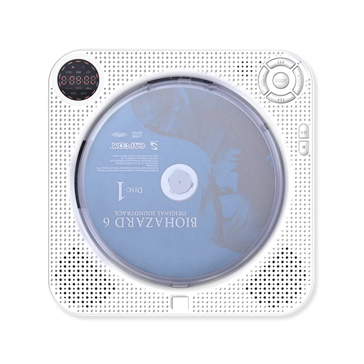 
Wall Mounted Portable CD Player with Bluetooth USB Walkman Disc CD player 