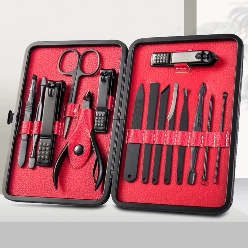 Manicure Set - 15pcs Professional Nail Clipper Kit & Pedicure Kit with Case for Women and Men, Gift Ready