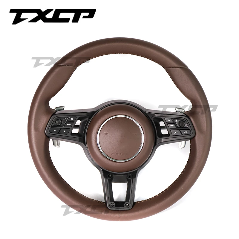 Fit for Porsche Panamer a Cayenn e Maca n 718 911 Cayca n 918 Taycan Carbon Fiber Steering Wheel