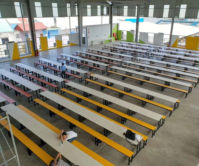 
Dining Tables And Chairs Set Dining Furniture with Long Bench School Restaurant Canteen Table/ 