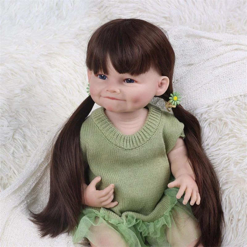 Vinyl Lifelike Pacifier Clothes Kits Simulation Realistic Adjustable Rotatable Silicone Newborn Baby Reborn Dolls