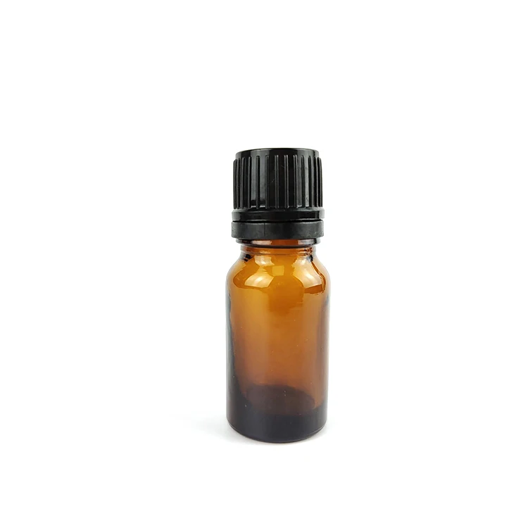 Ready to ship 18mm Tamper evident screw cap 5ml dropper 15ml 10ml essential oil amber glass bottle orifice reducer 10 ml