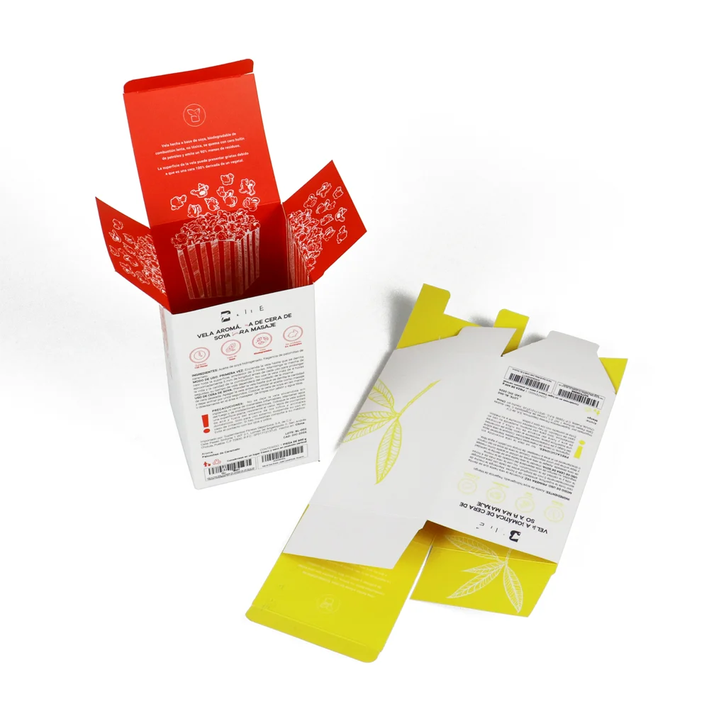 custom biodegradable eye cream packaging box essential oil white cardboard small rectangular beauty cosmetic folding paper box