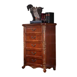 Американский роскошный шкаф для хранения из массива дерева, комод для спальни H428