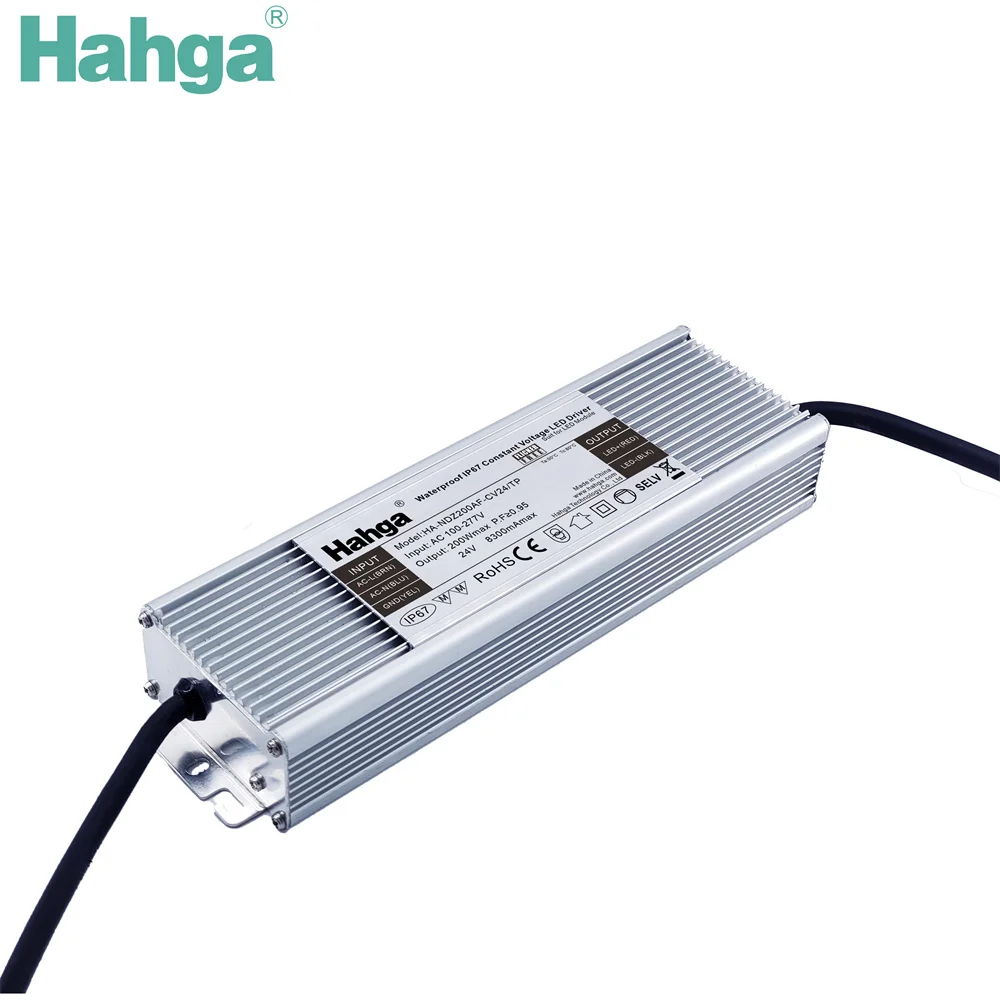 IP68 Led light transformer 100W 120W 12V 24v constant volt led power supply High PFC high efficiency 5years warranty