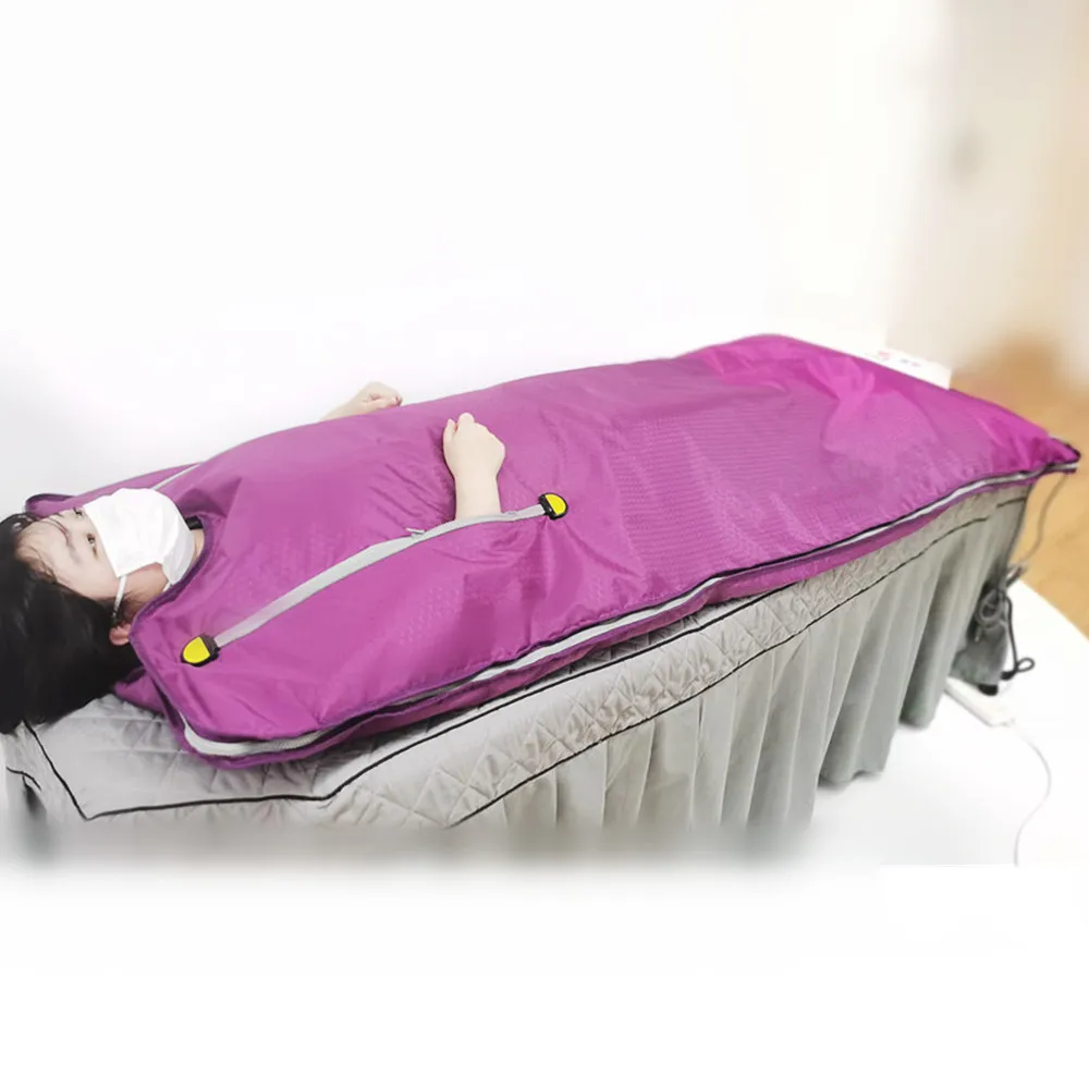 Portable Sauna Blanket Heating Body Mass Weight Loss and Detox Therapy 2 Zone Far Infrared for Spa