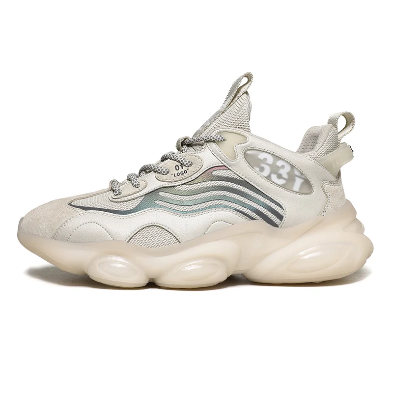 
High quality Jinjiang factory wholesale knitting suede upper reflective men sneakers man shoe tennis shoes 