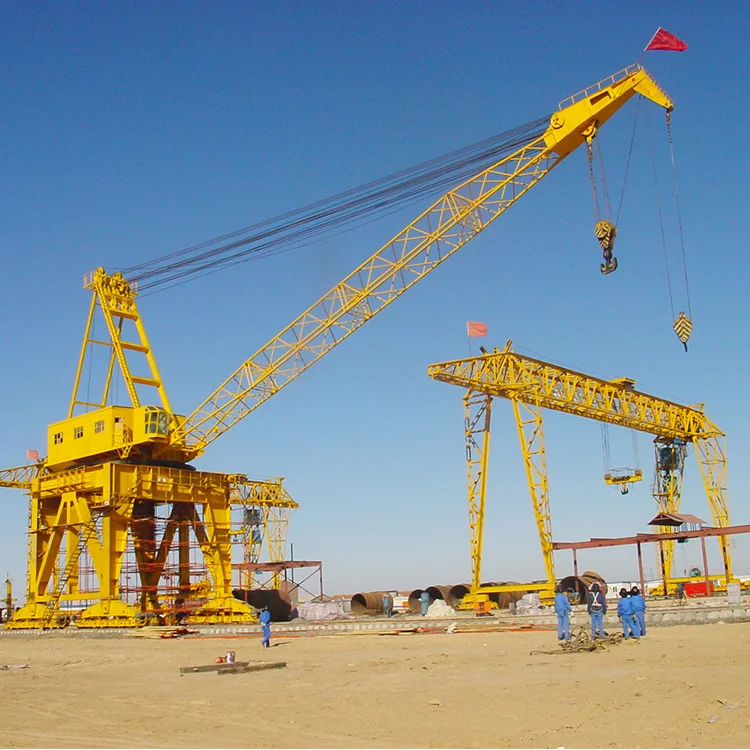 Kaiyuan New Harbour Port Crane Vehicle Shipyard Gantry Mobile Portal 25 Ton 50 Ton