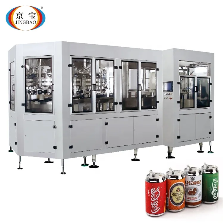 
Can filling line Drink Beer Juice Aluminum Carbonated Tin Can Filling Sealing Machine Equipment Production Line 