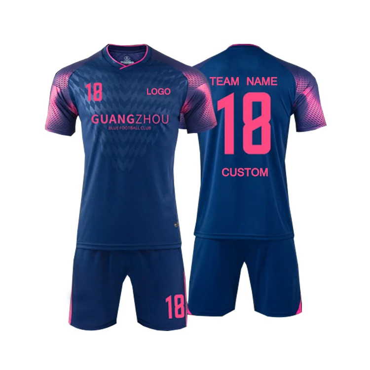 
OEM Custom Made Plain Blank Striped Soccer Uniform Football Jerseys Soccer jersey Set 