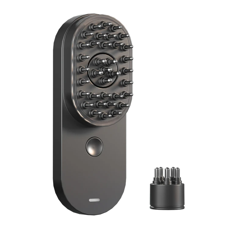 OEM ODM home use metal hair comb vibration massage detangling hair regrowth treatments device