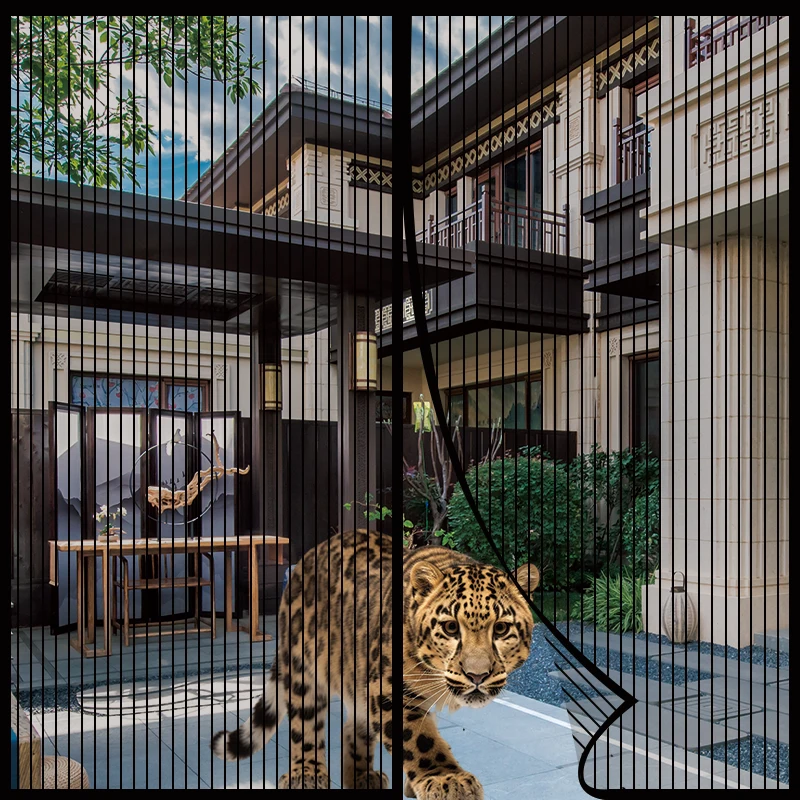 Wholesale Fiber Curtain Magnetic Screen Door Net Edge cloth Rubber Magnetic Stripe Windproof stone Push Pin Accessories