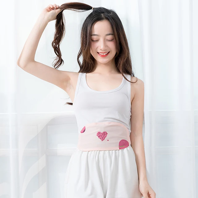 Portable Electric Super Thin Waist Belt Best Menstrual Care Period Pain Relief Rechargeable USB Waist Heat Pad