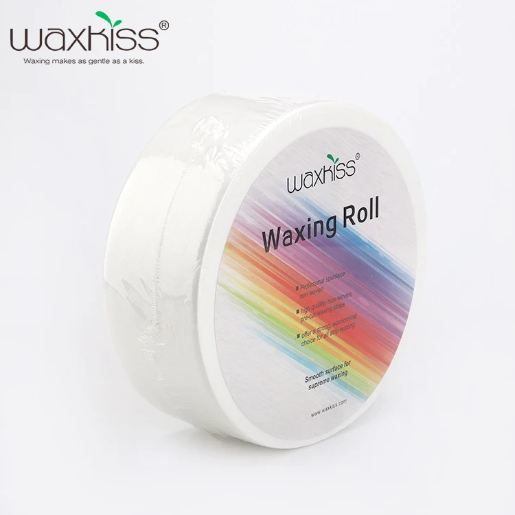 Low MOQ OEM Disposable SAMPLE Free  Depilatory Wax Strips Waxing Roll PP non-woven Waxing Strip Rolls