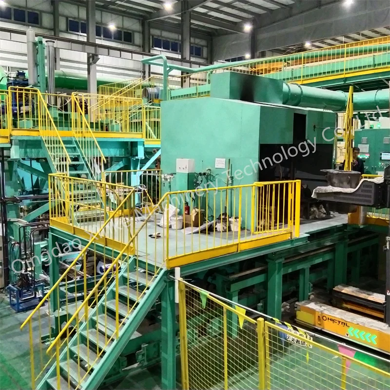 Foundry green sand v process casting foundry molding machine vacuum process molding line