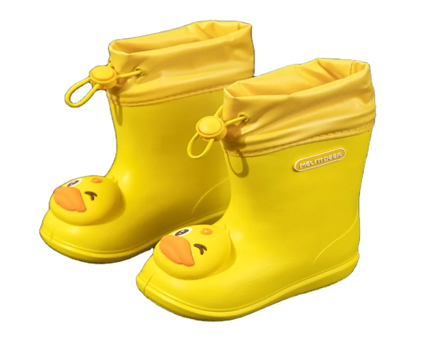 Лидер продаж, пластиковые сапоги отличного качества для дождя, воды, детские утиные сапоги
