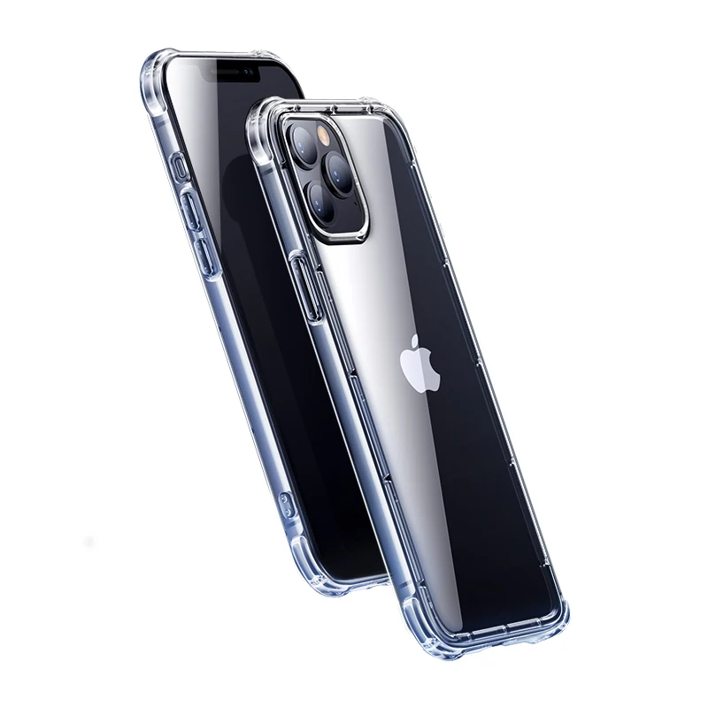 JOYROOM Military Protection Scratch-Resistant Shock-Absorbing Flexible Soft Clear Shell Cover TPU Air Armor Case for iPhone 12