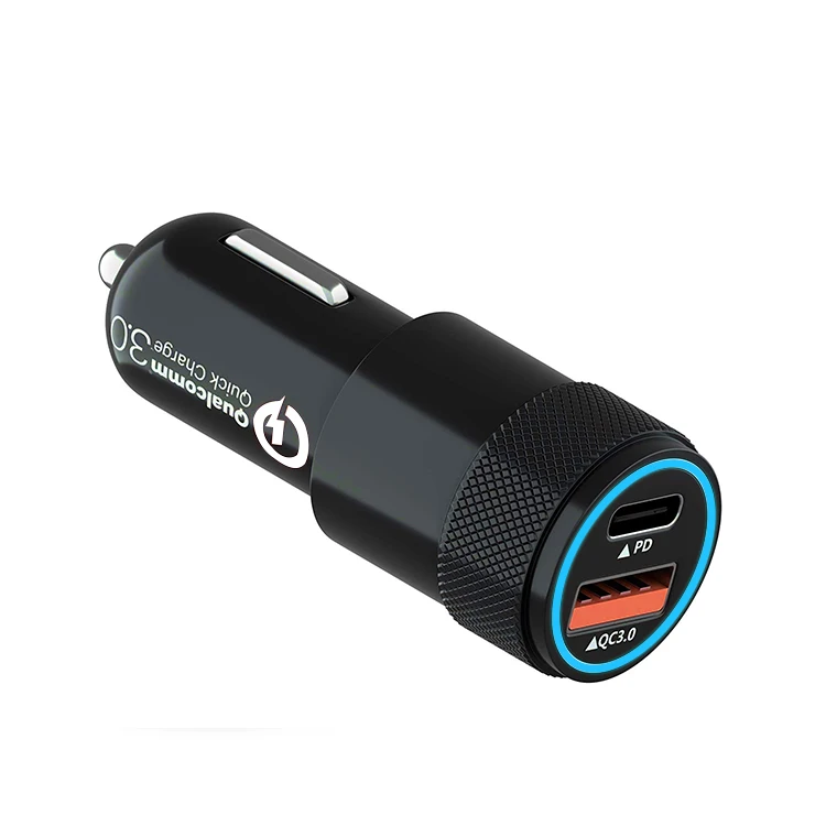 Автомобильное зарядное устройство с 2 usb-портами, 18 Вт, 36 Вт