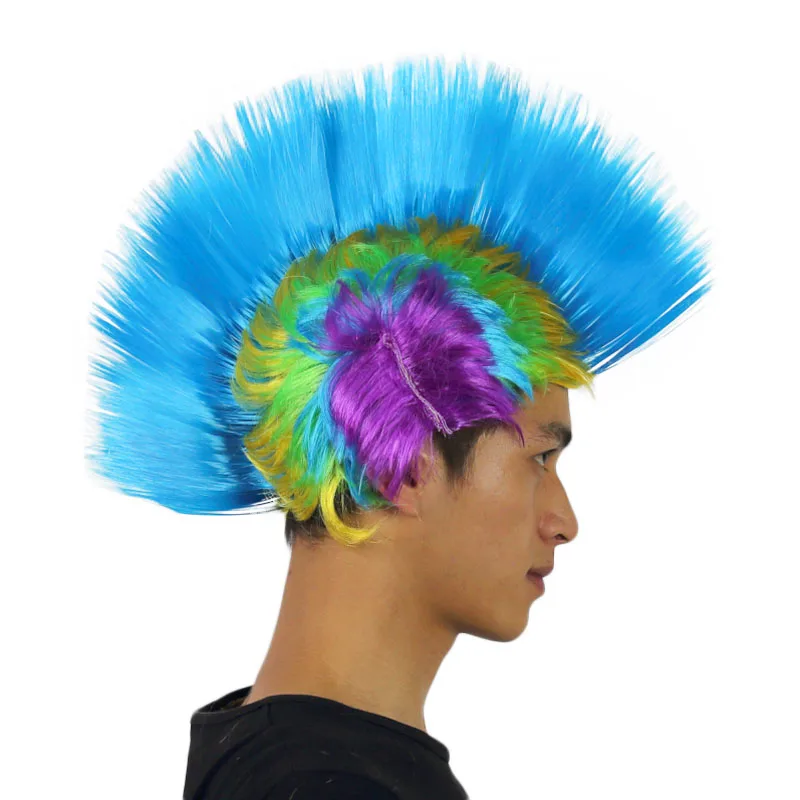Hot Sale with excellent quantity High Fashion Football Match Decoration  Headband Cockscomb Mohawk Wig